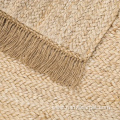 large boho jute carpet rugs with tassels